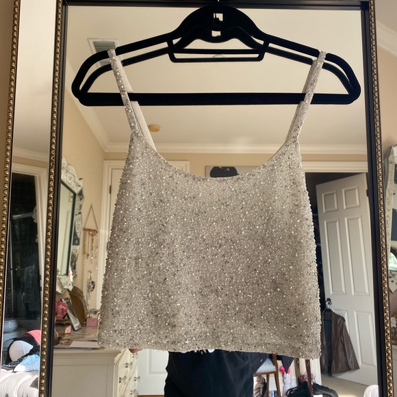 Alice + Olivia Embellished Crop Camisole (almost like the NEW Ceresi crop) - Picture 9 of 11